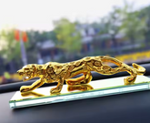 Car Dashboard Ornament Interior Accessories Decoration Keepsake Liquid Perfume Diffuser Gold Leopard Car Decor Air Freshener